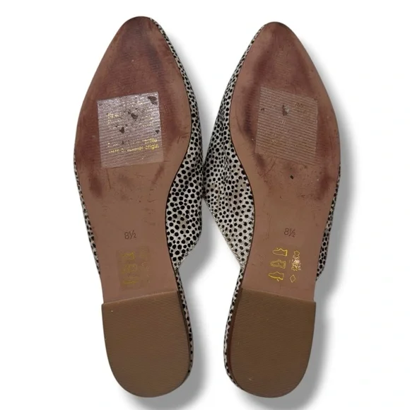 Madewell Frances Loafer Mule Spotted Calf Hair Women’s 8.5 - Picture 8 of 8